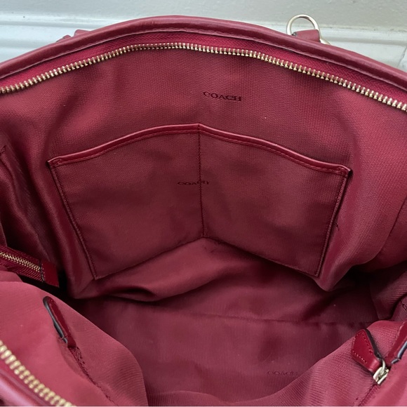 Coach Red Leather Handbag - Picture 6 of 8